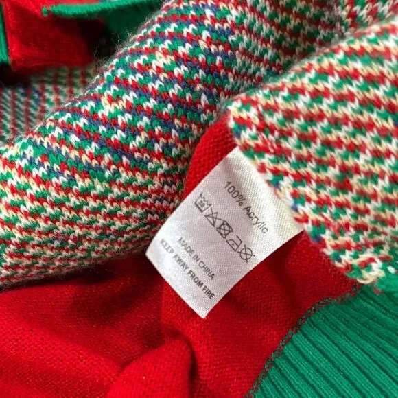 You Look Ugly Today Gingerbread Rocks Holiday Party Ugly Cardigan Sweater XL - Picture 8 of 13